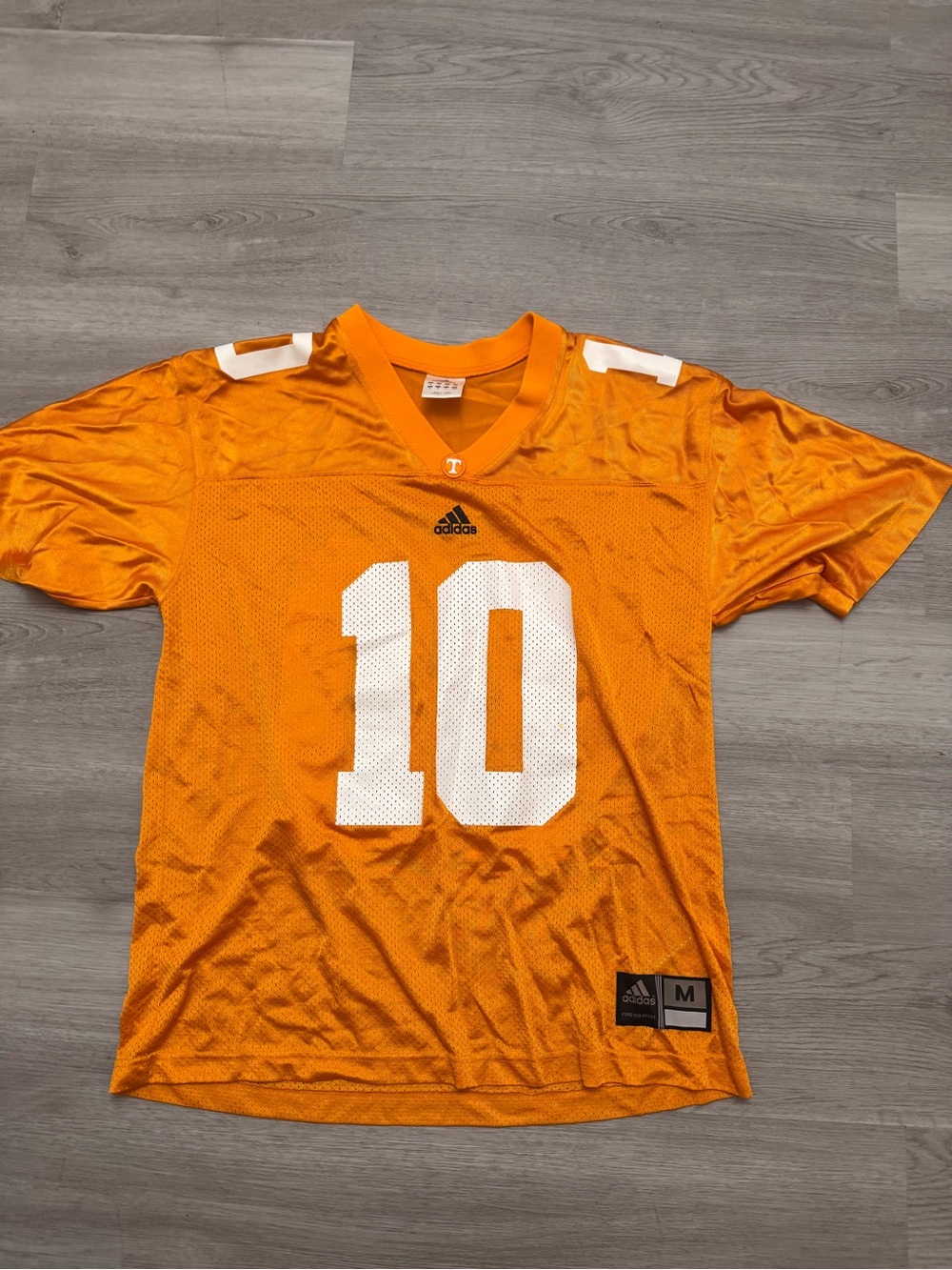 Tennessee Volunteers NCAA #10 Adidas Orange Size Medium Football Jersey